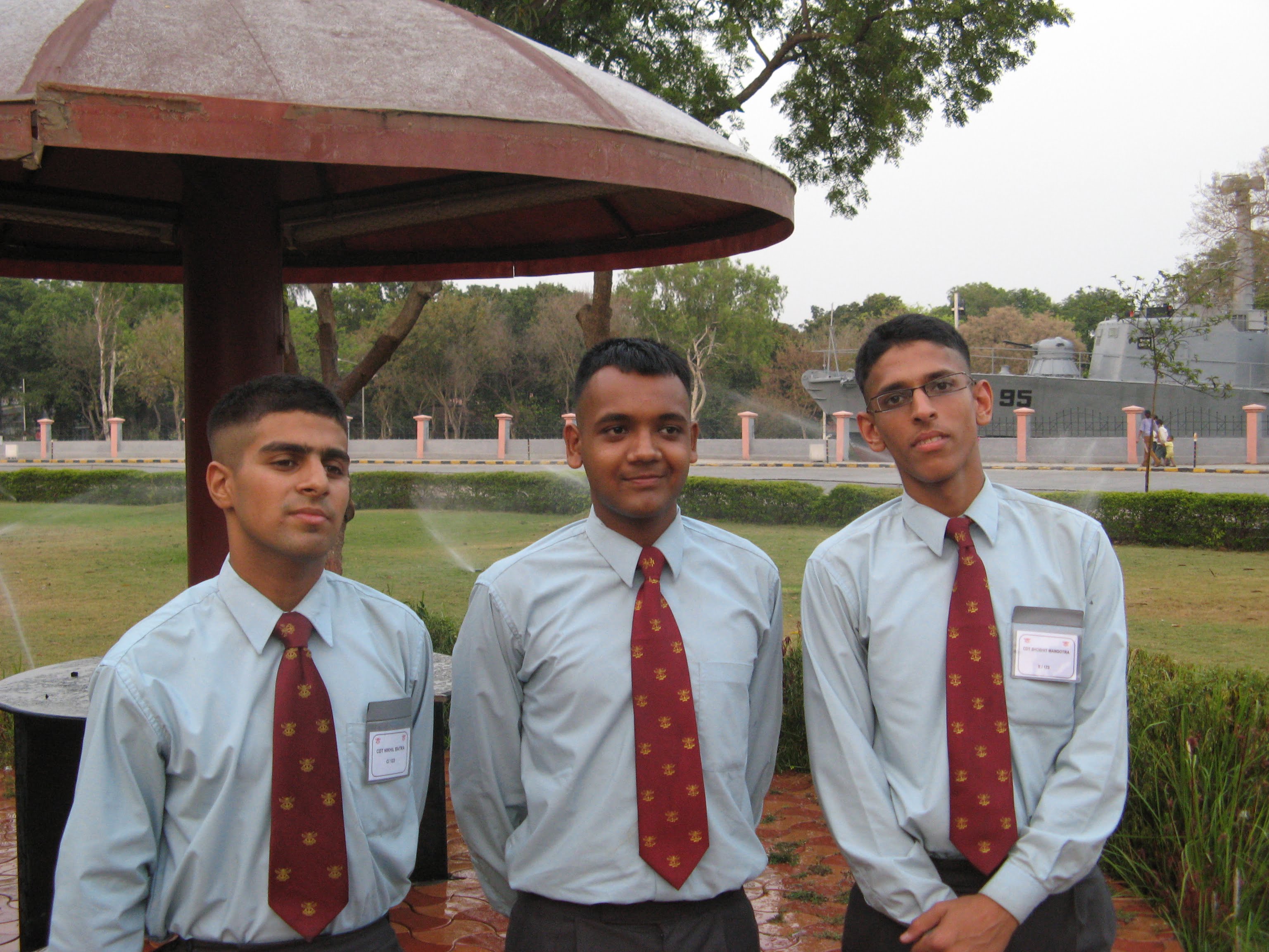 with fellow cadets