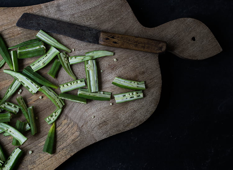 Okra in Gramflour Gravy
