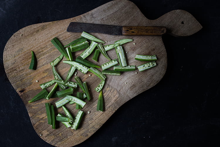 Okra in Gramflour Gravy