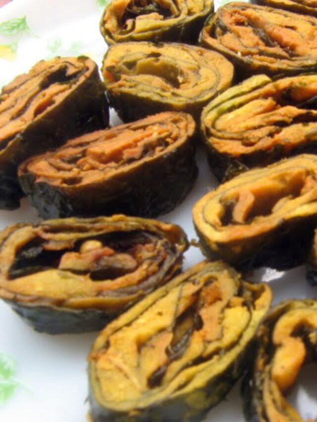 Arbi Ke Patte Ke Pakode