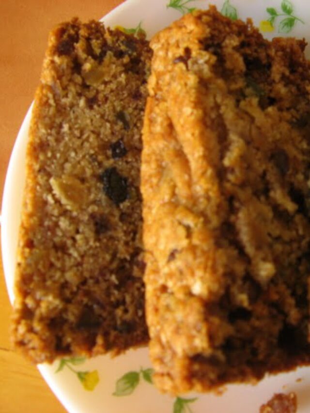 Eggless Christmas Fruit Cake Recipe