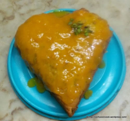 Eggless Mango Pistachio Cake Recipe