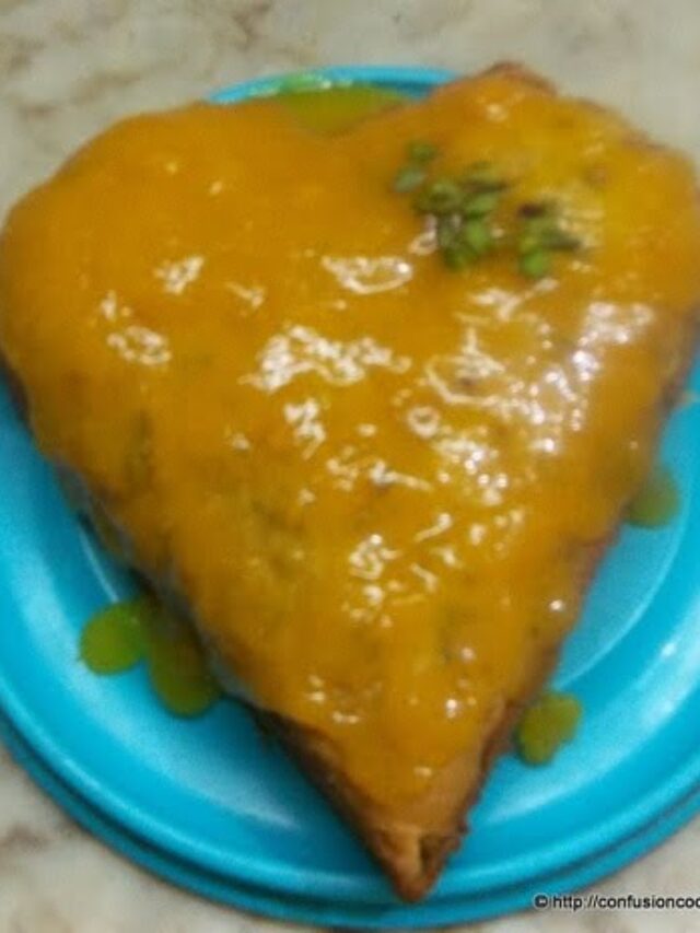 Eggless Mango Pistachio Cake