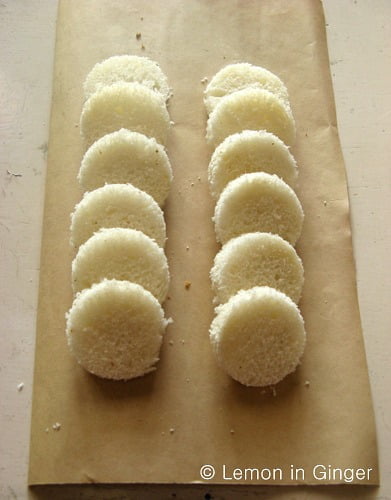 Circular shaped breads ready to used as a base for Veg Gold Coins