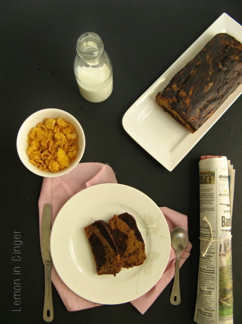 Banana Marble QuickBread