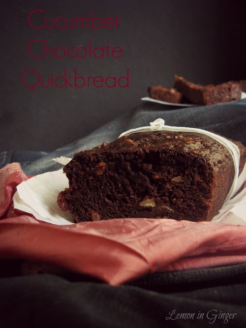 Healthy Eggless Chocolate Cucumber Banana Bread Recipe