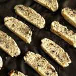 Eggless Candied Ginger & Chocolate Biscotti