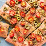 Beetroot Focaccia using Pizza Dough