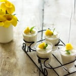 Smooth and creamy pineapple pudding poured into individual serving glasses