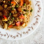 Namkeen Seviyan (Vermicelli Upma) served in a bowl