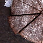 Slices of the Eggless Chocolate Wine Cake, ready to enjoy