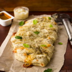 Homemade Dominos style cheesy breadsticks