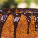 Vanilla Bundt Cake displayed on a cake stand, ready to be served for dessert