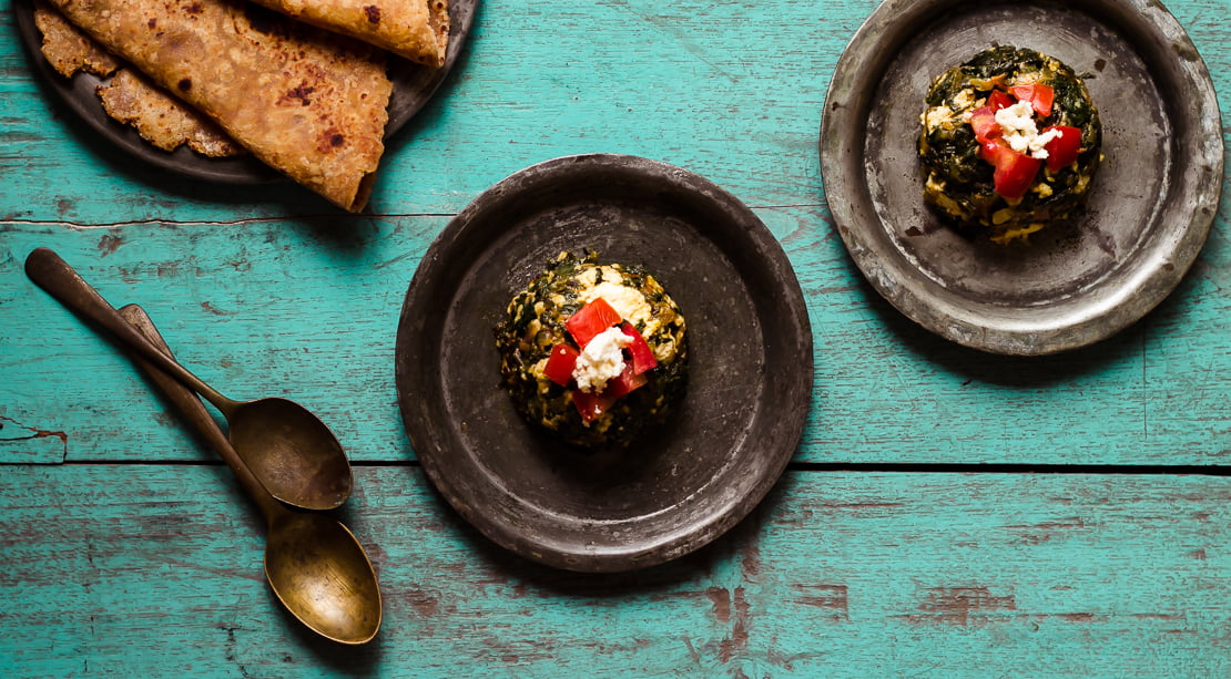 Palak Paneer Bhurji | Spinach Paneer Bhurji