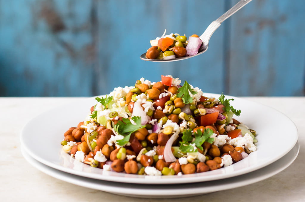 Healthy Sprouts Salad Recipe | Sprouted Moong Salad