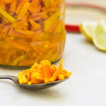 Raw Turmeric Pickle Recipe (Kachi Haldi ka Achar Recipe)