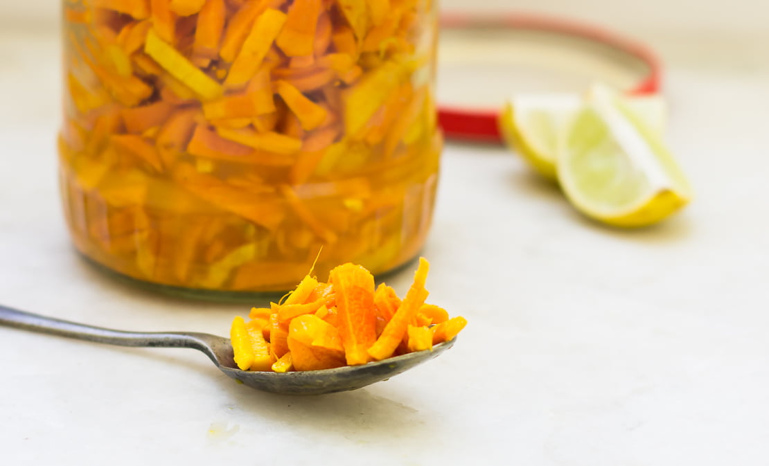 Raw Turmeric Pickle Recipe (Kachi Haldi ka Achar Recipe)