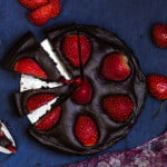 No Bake Chocolate Strawberry Tart