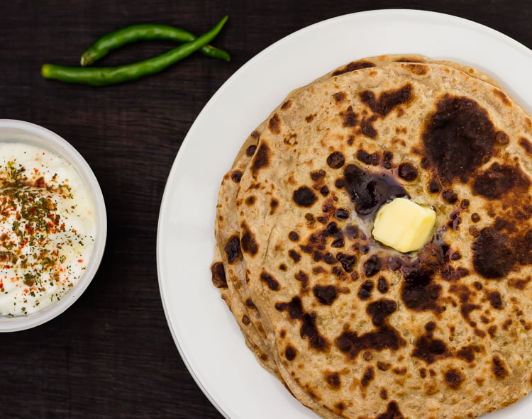 Peas Parantha