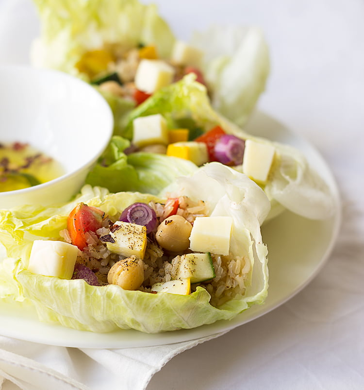 Brown Rice Lettuce Wraps