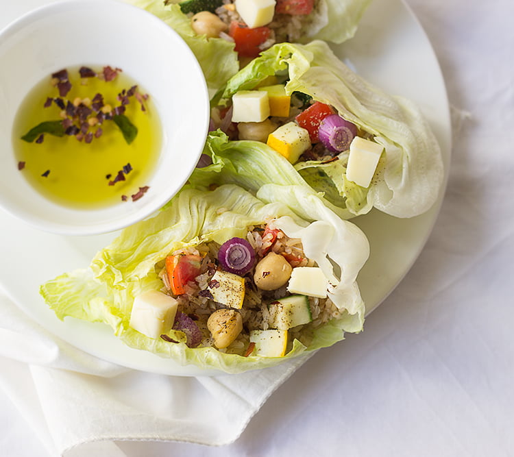 Brown Rice Lettuce Wraps