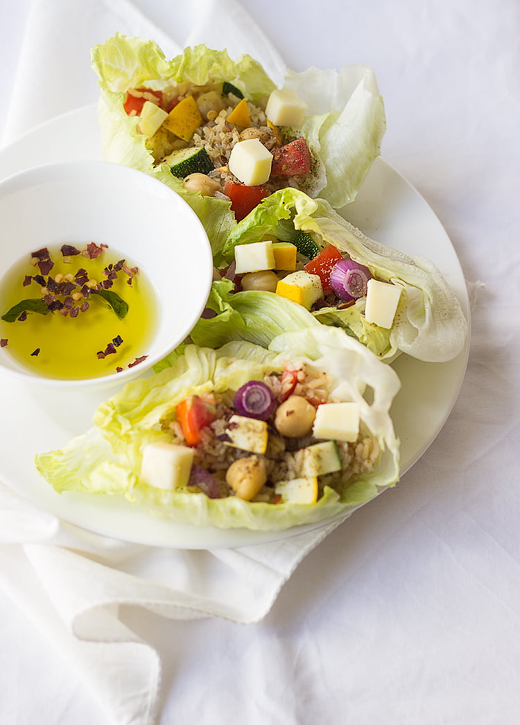 Brown Rice Lettuce Wraps