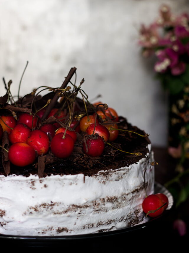 Eggless Black Forest Cake