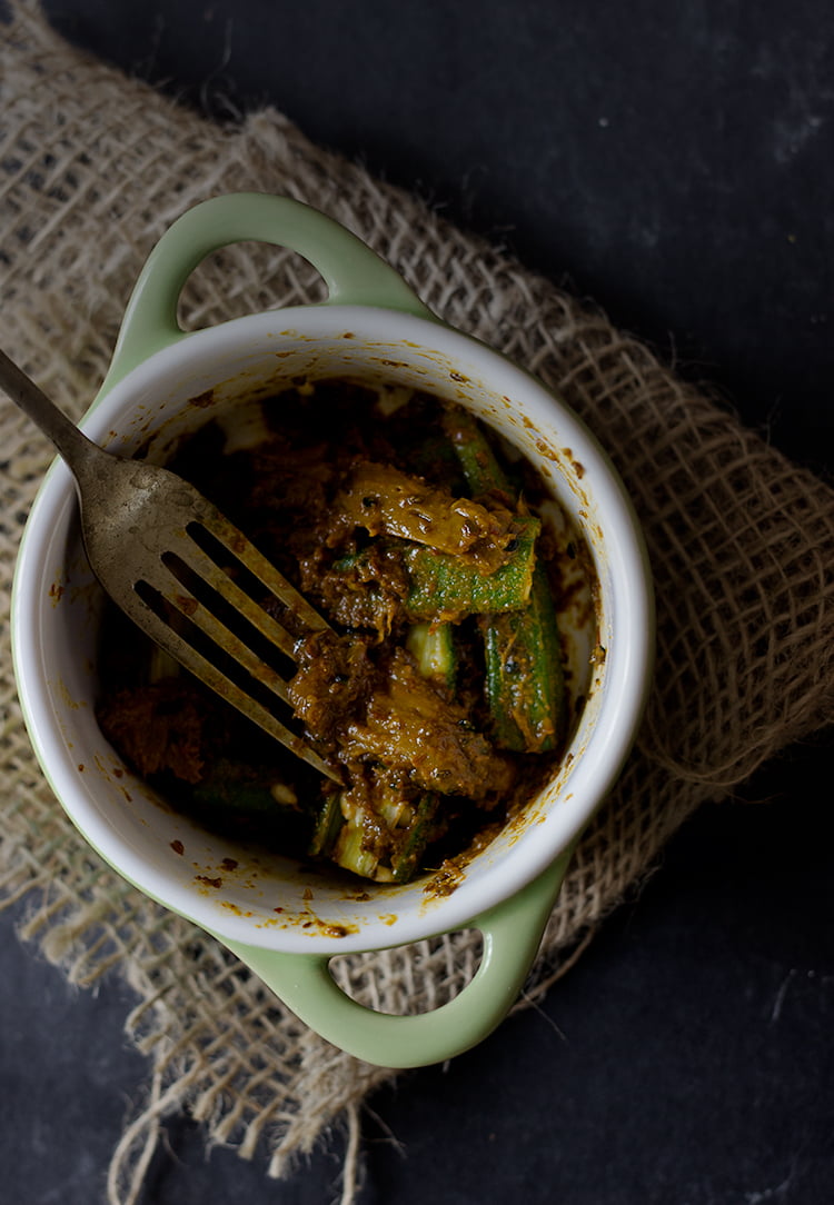 Instant Okra Pickle