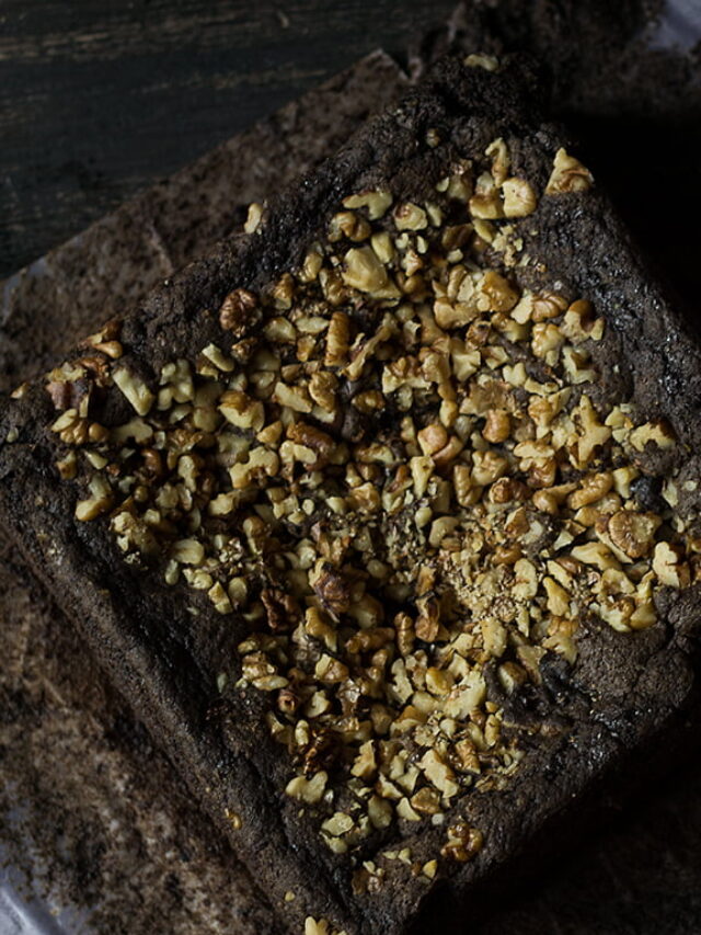 Healthy Spinach Ragi Brownies