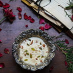 Freshly made Malai Rabri served in an ornate dish, ready to be enjoyed