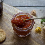 Nimbu Mirch ka Achar being served in a glass bowl