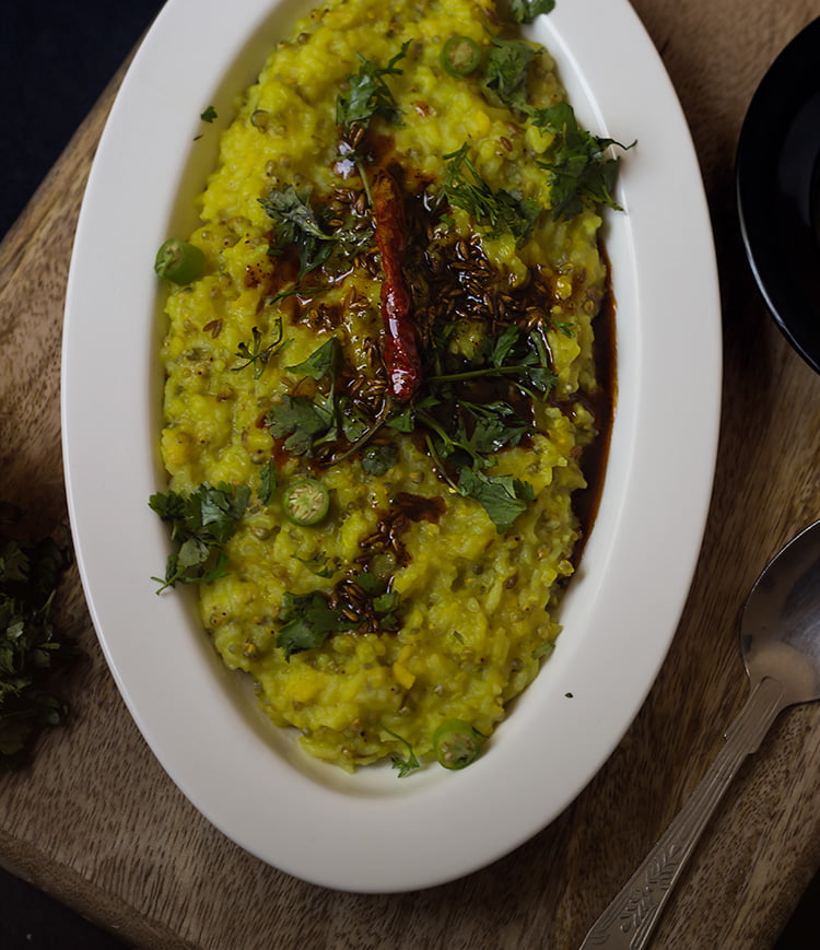 Close-up of Pearl Millet Khichdi showcasing its hearty texture and colorful vegetables