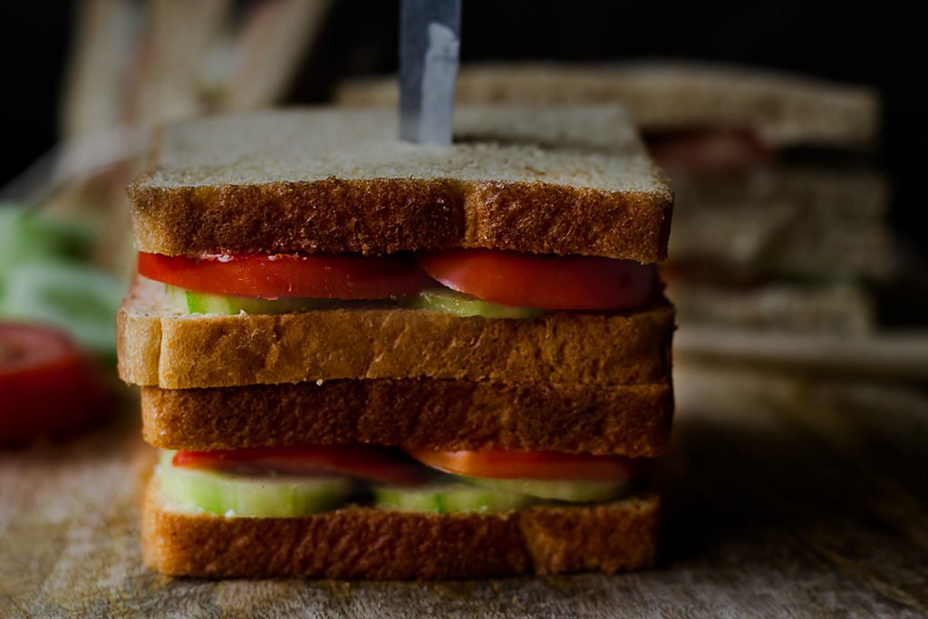 Tomato Cucumber Sandwich