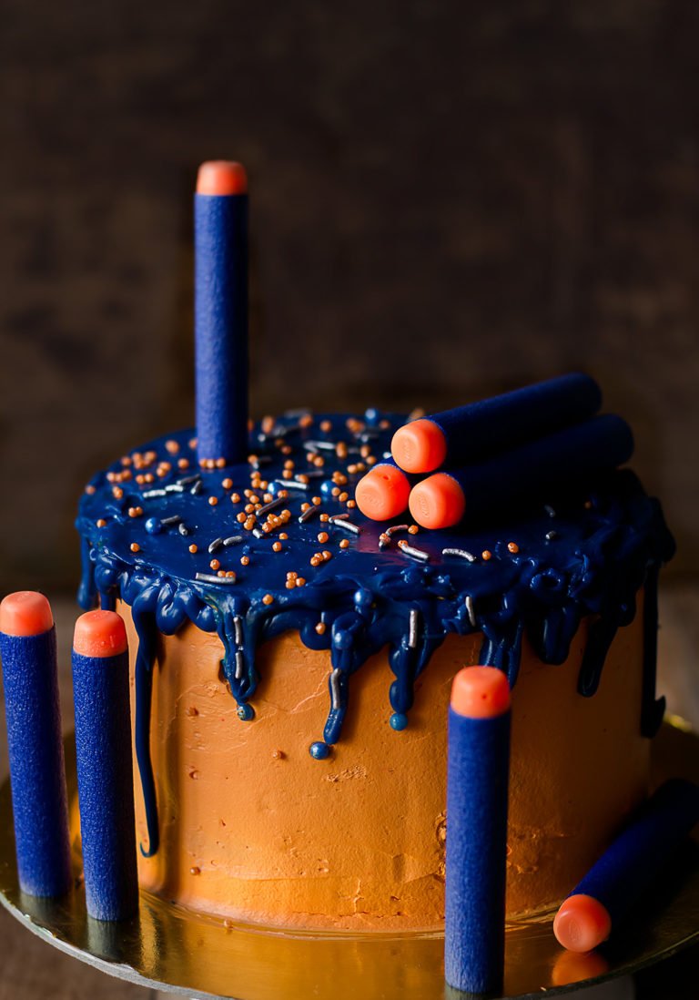 Eggless Nerf Gun Cake Recipe
