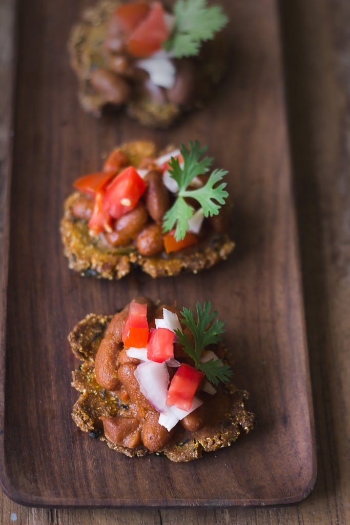 Makka Methi Bhakri topped with tomatoes, onion and coriander leaves