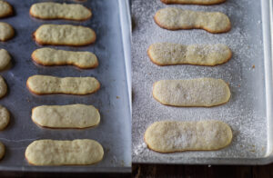 Eggless Lady Fingers on a cooling rack, ready to eat