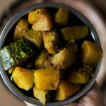 sweet and sour pumpkin recipe, ready to serve and eat
