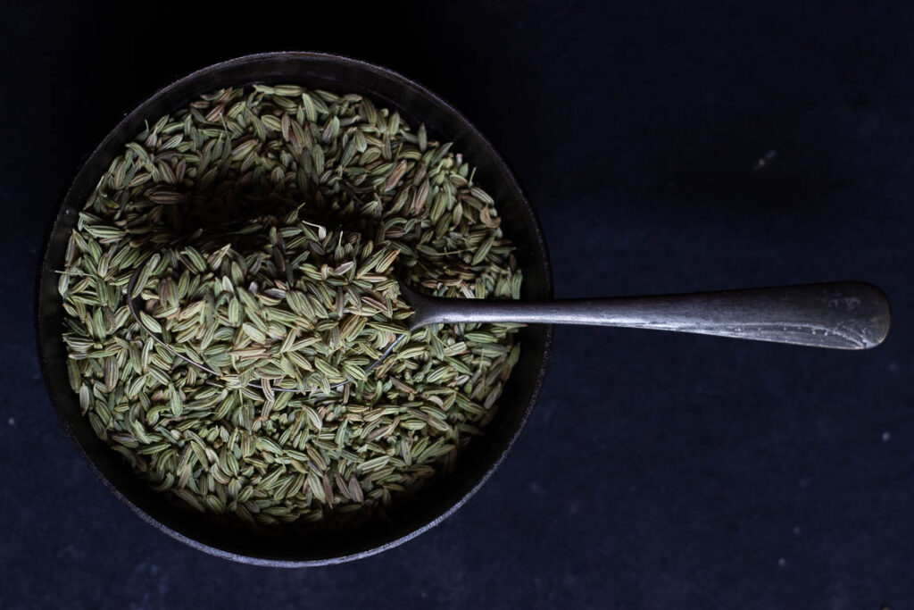 fennel seeds for Homemade Coriander Powder