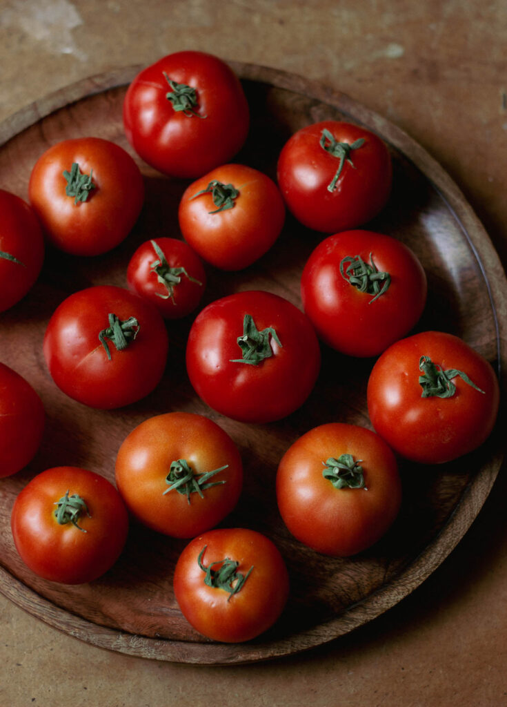 Tomatoes to be sundried