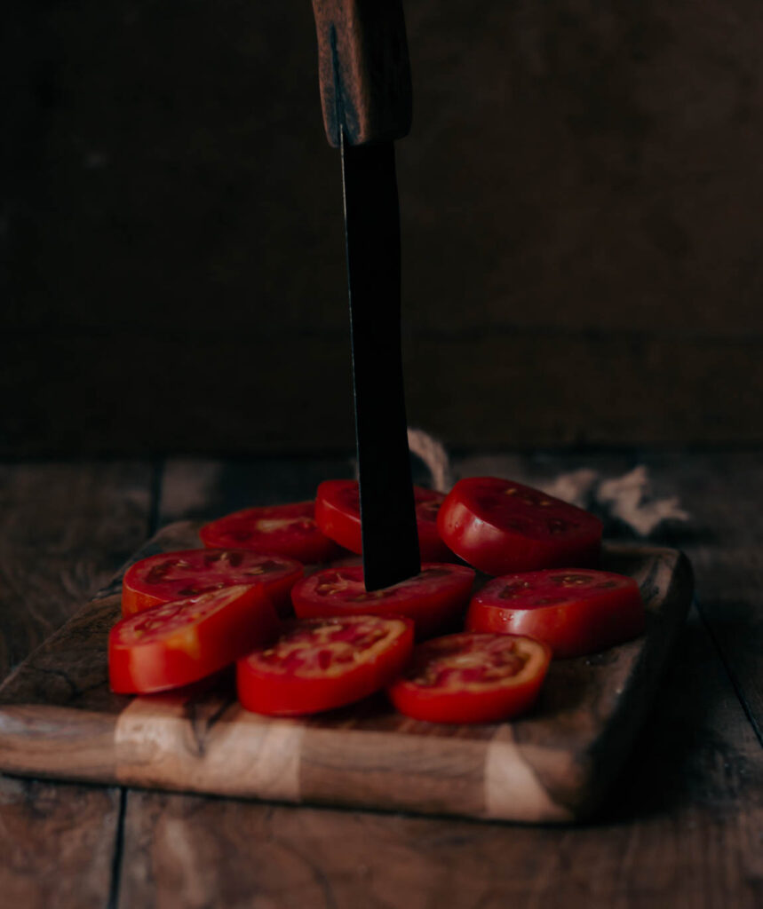 Tomatoes set for sundrying