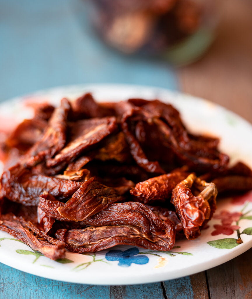 sundried Tomatoes in a plate