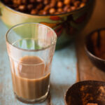 Healthy protein shake made with soaked black chana